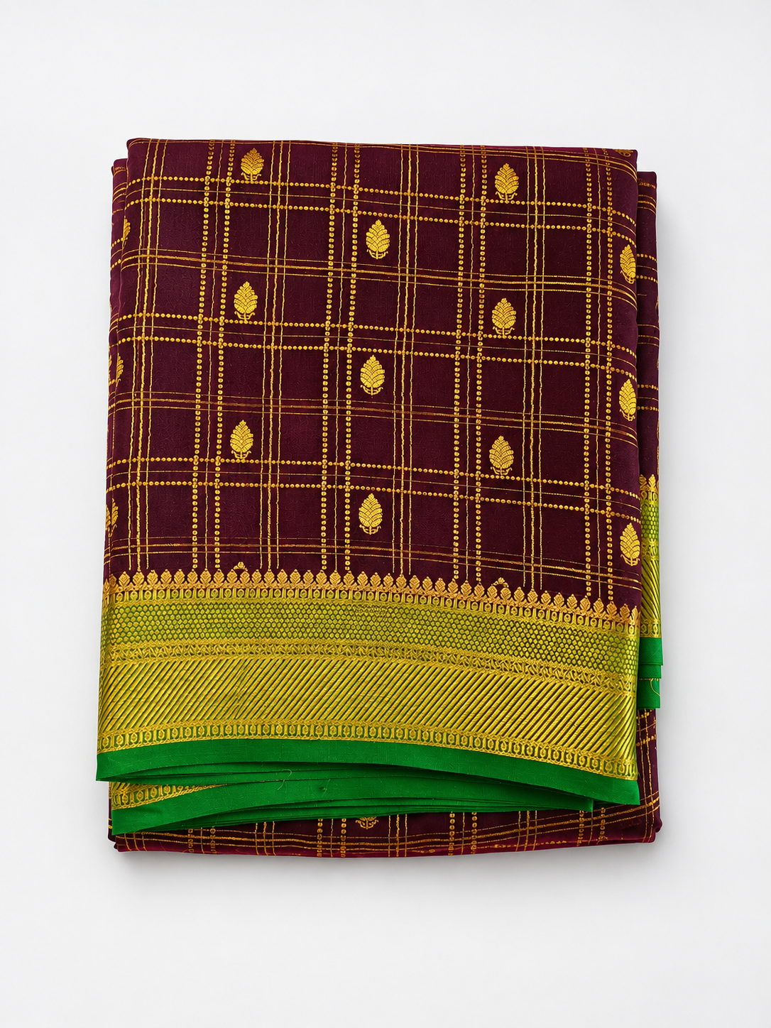 Maroon Silk Saree offer